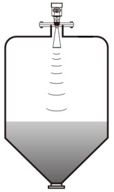导波雷达水位计锥形罐安装示意图