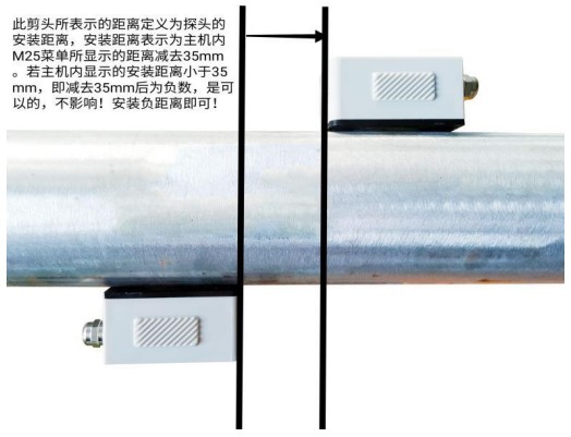 超声波桃色成人在线视频安装距离示意图